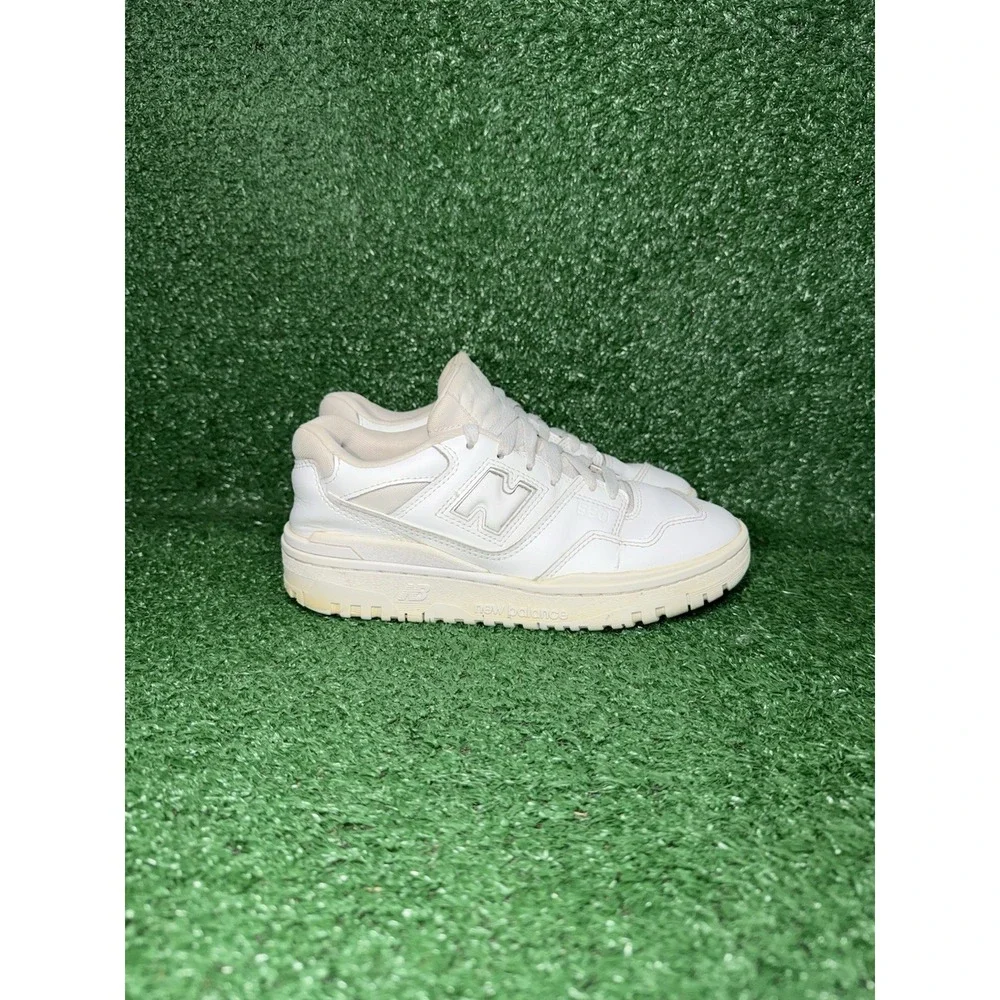New Balance 550 Womens Size 6.5 White Leather Comfort Shoes Walking Sneakers